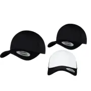 Flexfit by Yupoong Foam Trucker Cap Curved Visor 6005FC - Curved Brim