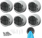 6 Pcs Towel Hook, Self Adhesive Dish Towel Holder, Towel Hanger,Ideal for Kitchen, Bathroom, Shower, Home and Outdoor