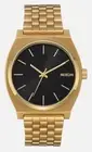 NEW Nixon Men's Time Teller Stainless Steel Watch Black Dial