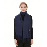 Pashmina Shawls And Wraps For Women - Pashmina Shawl For Brida Navy Blue