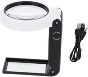PERSELOSO 1 Set Handheld Magnifying Glass for Lightweight LED Reading Magnifier for Insect Observation Nature Exploration Present for Students and Seniors Easy to Use and Store