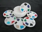 4.5 Inches Marble Tea Coaster Set Gemstone Inlay Work Cup Mat for Dining Table