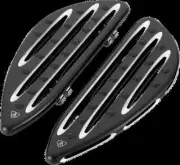 AN Deep Cut Adj Driver Floorboards Blk Pair Heritage Springer 04-07