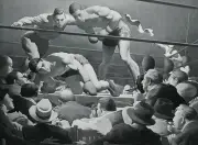 Painting Of The Louis Schmeling Boxing Match 1938 Old Boxing Photo