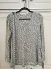 Natori Wild Instinct Pajama Top Only. Size: small/Color: Silver