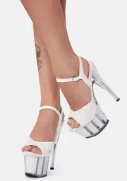 [Pleaser] Flashy Fantasy UV Reactive Platform Heels