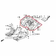 NEW OEM HONDA TRX250 RECON 250 REAR FENDER RED