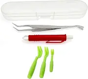 JZK 5 in 1 Tick remover Kit, tick remover tools for dogs, tick hook for dogs and cat, tick pliers, tick pickers, tick remover tool, pet tick extractor tool, tick tweezer