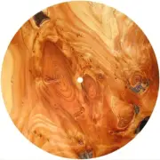 Slipmat Slip Mat for Felt 7" Turntable 45 DJ Record Player WOOD TEXTURE BURL 2