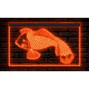 Koi Japanese Fish Tattoo Shop Studio Workshop Home Decor Open Neon Sign