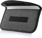 Signal Blocking Bag,GPS RFID Shield Cage Pouch Wallet Phone Case for Cell Phone Privacy Protection and Car Key FOB (Black, One Size)