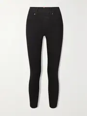 [Spanx] Spanx - Mid-rise Skinny Jeans - Black - S S Black
