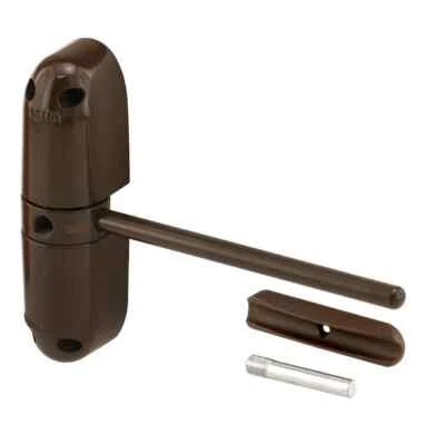 Prime-Line Safety Spring Door Closer, 4-1/4 in., Diecast Construction, Brown