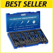 Versatile Helicoil Kit for Restoring Threads - Includes 110 Inserts & Tools