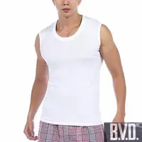 在飛比找momo購物網優惠-【BVD】5件組時尚型男純棉羅紋寬肩背心(白M-2XL)