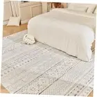 5x7 Area Rugs - Soft, Washable Neutral Boho Carpet for Living, Bedroom, Dining