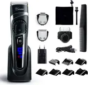 Hatteker Mens Beard Trimmer Hair Trimmer Cordless Hair Clipper Grooming Kit Mustache trimmer Precision Trimmer for Men Hair Cutting Kit Waterproof 3 In 1 RFC-69203