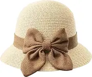 [POUDAY] Straw hat for Summer,Straw hat for Women,Sun Hats for Women,Summer Sun Beach Straw hat