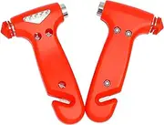 2 PCS Car Safety Antiskid Hammer Seatbelt Cutter Emergency Class Window