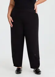 [Taking Shape] Taking Shape Lantern Pocket Natural Pant Size 20 in Black, Viscose - Plus Size Women's Bottoms Black
