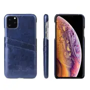 For iPhone 11 Pro Max Case Deluxe Leather Wallet Back Slim Protective Cover Blue