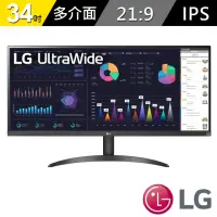 在飛比找momo購物網優惠-【LG 樂金】34WQ500 34型 IPS 21:9 10