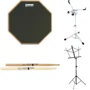 Evans RealFeel 2-Sided Pad Stands Bundle - 12-inch - Marching