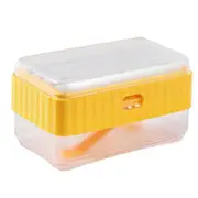 Multifunctional Soap Foaming Box Decorative Soap Case Storage Drainage Tray Dish for Bathroom Yellow