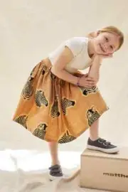 Anthropologie SIKA Zora Zebra Kids Skirt size 4T new nwt