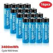 1.5V AA AAA Rechargeable Li-ion Batteries Fast Lithium Battery Charger LOT