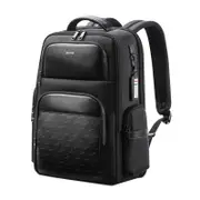 BOPAI Anti-Theft Smart Laptop Backpack & USB Charging Luxury Leather Business Bag B91911