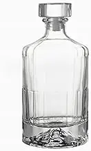 Whiskey Decanter with Airtight Stopper, Liquor Decanter, Lead-Free Crystal Wiskey Brandy Vodka Bourbon Decanter for Gift, Home, Bar, Party Decor 500ML