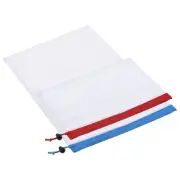 4 Pcs Reusable Mesh Produce Bags Shopping Grocery Bags-(Blue+Red)