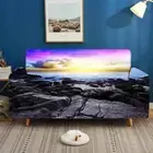 Grey Crack Cloud Stretch Sofa Cover Lounge Couch Slipcover Recliner Protector
