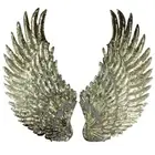 Embroidered iron on patches for clothes Wings design sequins Motif Appli BH