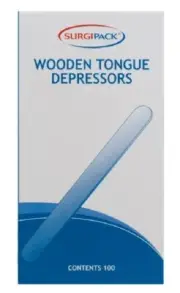 100 x Wooden Tongue Depressor s SURGIPACK QLD Stock