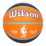 【WILSON】NBA城市系列-太陽-橡膠籃球 7號籃球-訓練 室外 室內 橘丈青白藍(WZ4024224XB7)