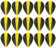 5 Sets Harrows Quantum Pear Dart Flights – Ships w/ Tracking - Yellow