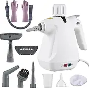 Portable Steam Cleaners, Handheld Steamer with 11 pcs Accessories, Multi-Purpose Steam Cleaning with 500ML Tankfor Sofa Shower Upholstery Car Home Use