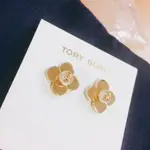 美國代購 TORY BURCH 經典 LOGO 耳環 此款少見 要買要快