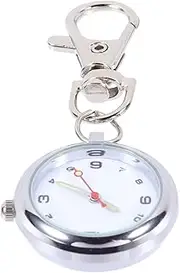 [VALICLUD] 1pc Nurse Table Pocket Watch Men Wrist Watches Key Rings Vintage Watches for Men Vintage Key Ring Smartwatch Smart Watch Nursing Watch Mirror Material: Ordinary Glass Mirror Silver