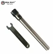 1P C16-ER16M-150L Collet Chuck Holder CNC Extension Rod Straight Shank+1P Wrench