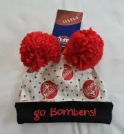 Essendon Bombers AFL AF7233 W18 Infant Babies Cotton Beanie New Licensed