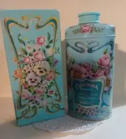Vintage New Old Stock Avon Trailing Arbutus Perfumed Talc Full Tin 3.75 Oz/ Box