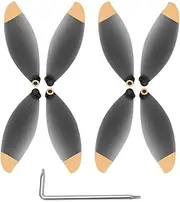 8Pcs Propeller Props for Parrot Anafi Drone Replacement Blade Wing Fan Accessory(Black and Gold)