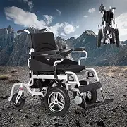 Electric Wheelchair,Electric Wheelchairs for Adults Lightweight Foldable,All Terrain Portable Motorized Wheelchair for Seniors,20 Miles Longer Range Power Wheelchair-Airline Approved