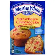 Martha White Strawberry Cheesecake Muffin Mix (Pack of 3) 7 Ounce Bags