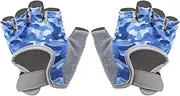 [EVTSCAN] Blue Anti‑Slip Cycling Children's Gloves for Fitness Riding, Nylon Material