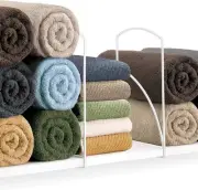 LYNK Professional® Home™ Tall White Shelf Dividers - Linen Closet Organizers...