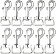 jingfei 20Pc Snap Hooks for Dog Leash Linking, Heavy Duty Swivel Clasp Eye Bolt Buckle Trigger Clip for Spring Pet Buckle